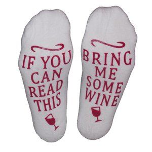 Wine Socks If You Can Read This Bring Me Some Wine Non Slip Low Cut Half Cushion